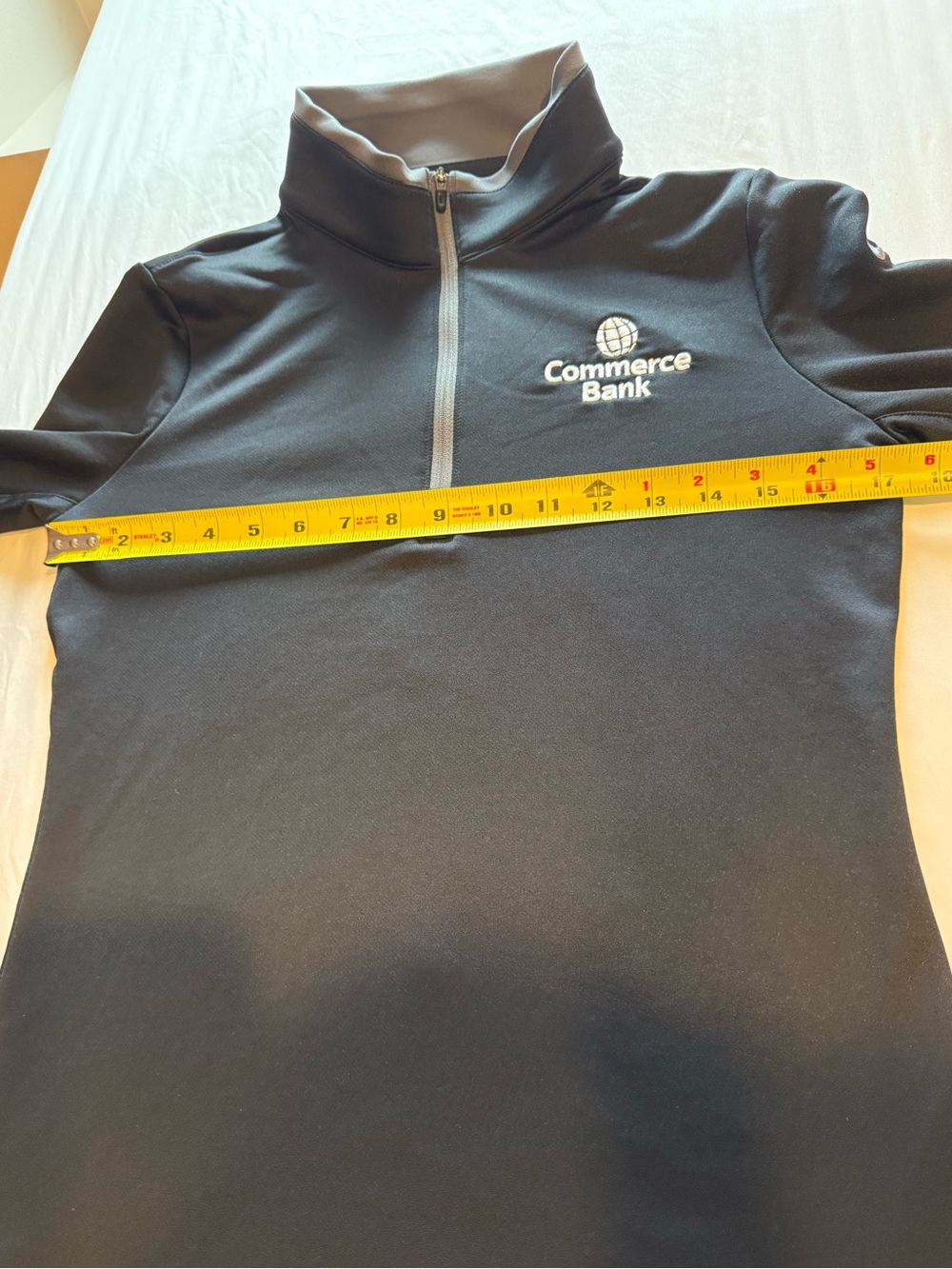 Nike Women's Dri-FIT Stretch 1/2-Zip Cover-Up Pullover Black/Gray Size Small - Picture 6 of 8
